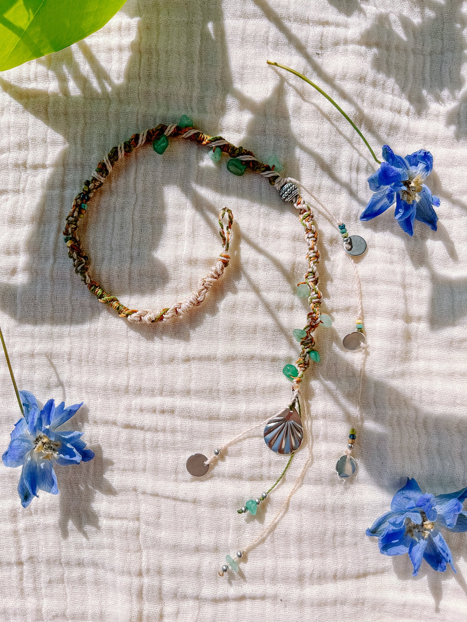 Macramé hairwrap – Sun Drop